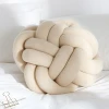 New product chunky yarn 100% acrylic ball knot pillow cushion memory foam seat cushion car seat cushion