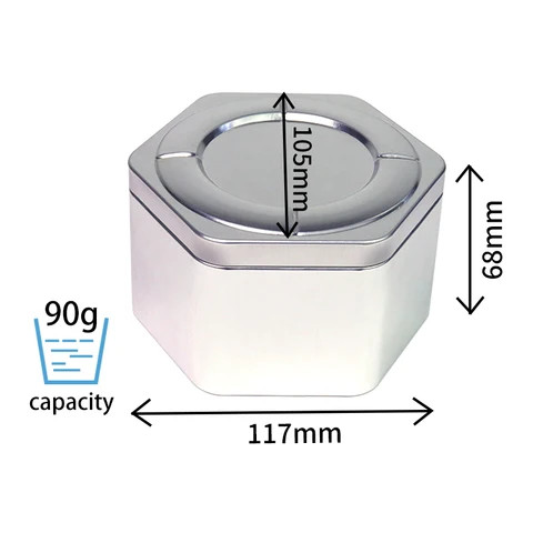 New Product Wedding Gift Airtight Lids Packaging Box Custom Printing Logo Cookie Candy Food Box Candle Metal Tin Container