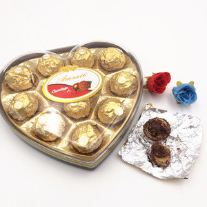 New Products 12 pcs heart shape box packing chocolate