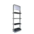 Import New Style High end Metal Rack Perforated Panel quality Metal display stand Gondola Shelf supermarket shoe rack from China