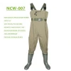new style high quality waist belt neoprene hunting waders 100% waterproof fly fishing nylon chest wader pants