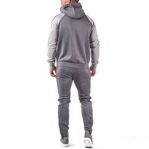 New style muscle fit sports tracksuit men striped training hooded jogging suit polyester sports wears