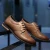 Import New trend Block carved British style business casual height increased men formal leather shoes from China