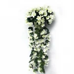 New Violet Artificial Flower Decoration Simulation Wall Hanging Basket Flower Orchid Silk Flower Vine Garland