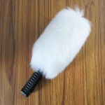 New white microfiber car cleaning brush wheel rim car wash brush