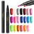 Import Newest 20 Colors Gel Nail Varnish Pen Glitter Nail Polish Hybrid UV Nail Art Gel Lacquer Gel Art Paint from China