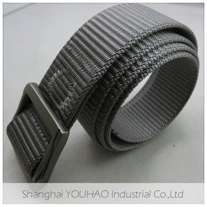 Newest mens military grey nylon fabric belt YD-05