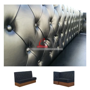 NEYI CBT601 modern black leather deep button custom restaurant furniture