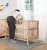 Import No Painted Solid Wooden Baby Playpen Bed/Baby Cot from China