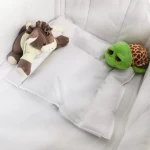 Non-allergenic Baby Cotton Goose Grey Down Quilt Kids Bed Duvet Pillow Set