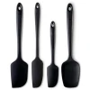 Non-Stick  Heat Resistant  Strong Stainless Steel Core  Silicone Spatula set of 4 Created for Cooking Baking and Mixing