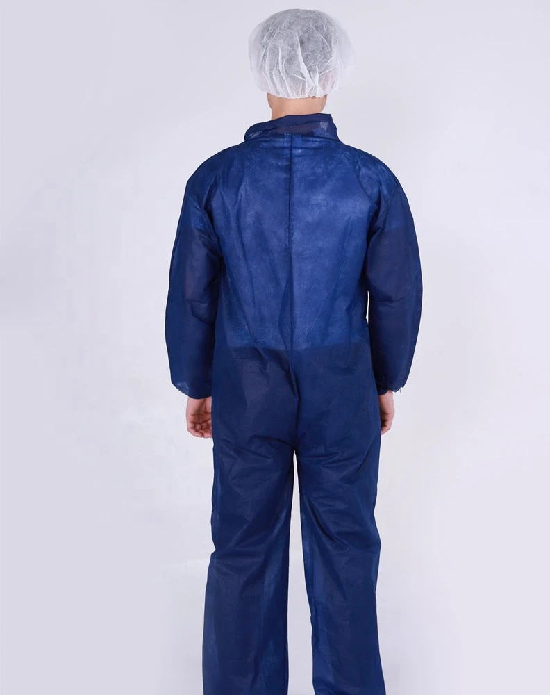 Non-Woven  disposable coveralls in Safety clothing  Coveralls With shirt collar personal protection equipment