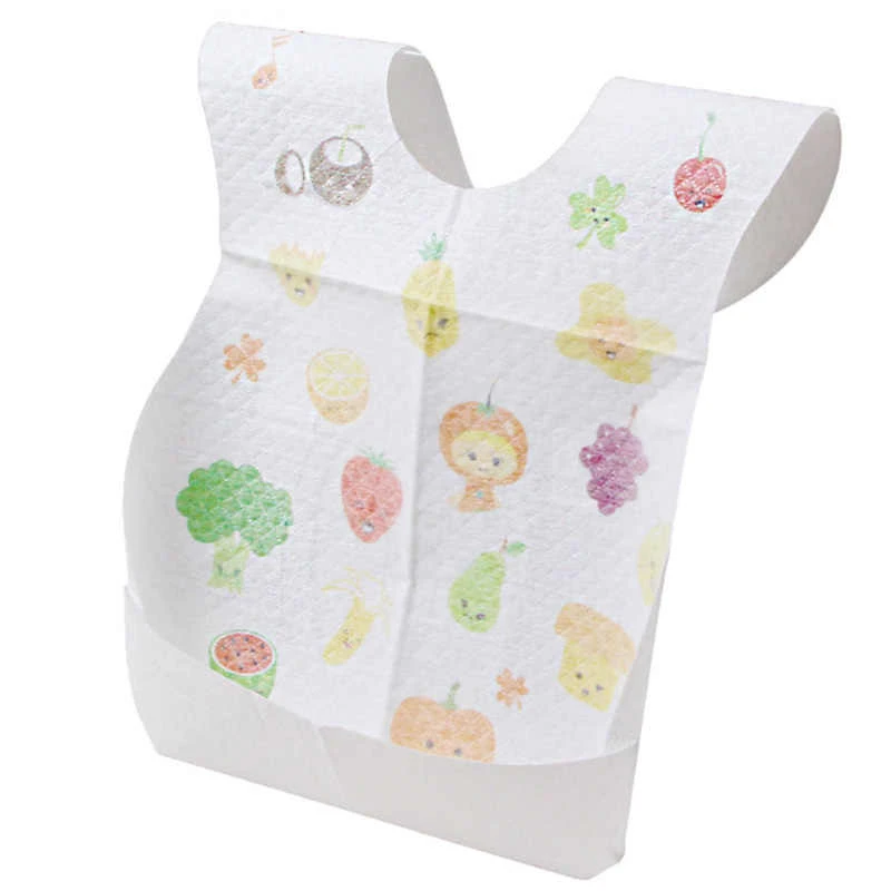 Non-Woven Fabric Baby Bibs Infant Disposable Paper Bibs