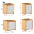 Nordic Bedroom Modern Small Drawer Cabinets Bed Side Wooden Nachttisch Bedside Table Night Stand
