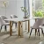Import Nordic style dining room furniture set specific use and metal material marble dining table foshan from China