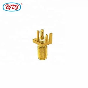 O-ring screw SMA F B-H RF Coaxial cable connector for 8MM*9MM PCB bulkhead mounted BH female jack antenna sma connector pcb