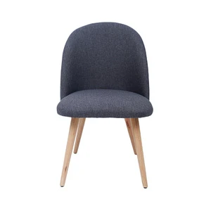 ODM&OEM Custom made comfortable new design fabric linen modern dining chair