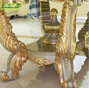 OE-FASHION new classic popular dining room furniture table set new design wooden carving top dining table