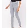 OEM Curvy Jeans for Women High Waisted Pull On Slim Jeans Plus Size Stretch Denim Pants Trendy Asymmetric Flared Jeans