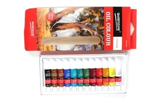 OEM Yiwu Worison art paint good quality oil paints oil tube set in box