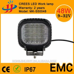 offroad car light 5inch 48W Crees LED work lamp spot flood 12V 24V for Truck Farm Machine tractor accessories Manufacturers