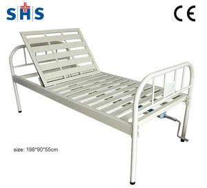 one-crank manual frame painted steel hospital bed