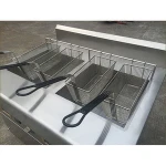 open/deep 200deg double gas chicken fryer thermostat big capac auto lift-up fryer with hood