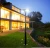 Import Outdoor 150w ufo motion sensor solar garden post top light led with remote control from China
