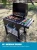 Import Outdoor Kitchen Heavy Square With Roller Adjustable Temperature Smoked Grill Oven charcoal bbq grills from China