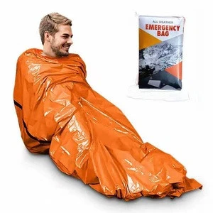 Outdoor portable PE aluminum first-aid tent thermal insulation waterproof mat sun reflective emergency sleeping bag