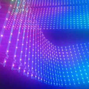 P24 160*SMD 5050 RGB LED pixel point light glass building curtain wall  landscape facade lighting