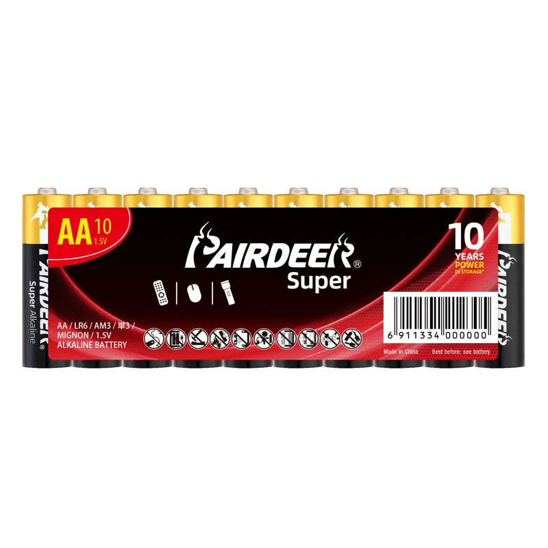 PAIRDEER private label aaa lr6 am4 alkaline battery 1.5v