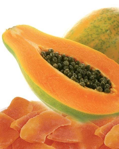 Papaya dry, natural orange, rich in carbohydrates