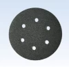Paper base silicon carbide hook and loop abrasive disc