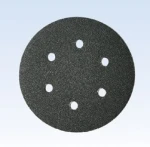 Paper base silicon carbide hook and loop abrasive disc
