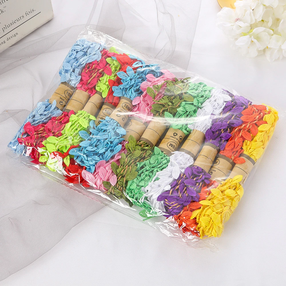 Paper Rope Hand-woven  Mix Color  Ropes Shopping Paper Bag Rope Handle  For Gift Packing Birthday Party Decorations
