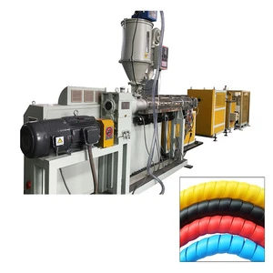 PE resistance wrapping spiral band extrusion machine