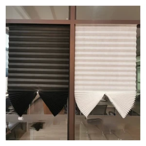 Perforation-free portable fabric pleated blinds window curtain easy fix blinds inside window roller blinds