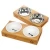 Import Pet Bowls with Bamboo Stand Pet Dinning Table Pet Feeder with Raised adjustable Bamboo Stand from China