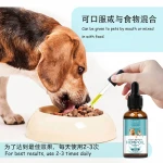 Pet Calming Drops Omega 3 6 9 Vitamin E Anxiety Joint 1500mg 100% Organic Natural Dogs Cats Pet Hemp CBD Oil