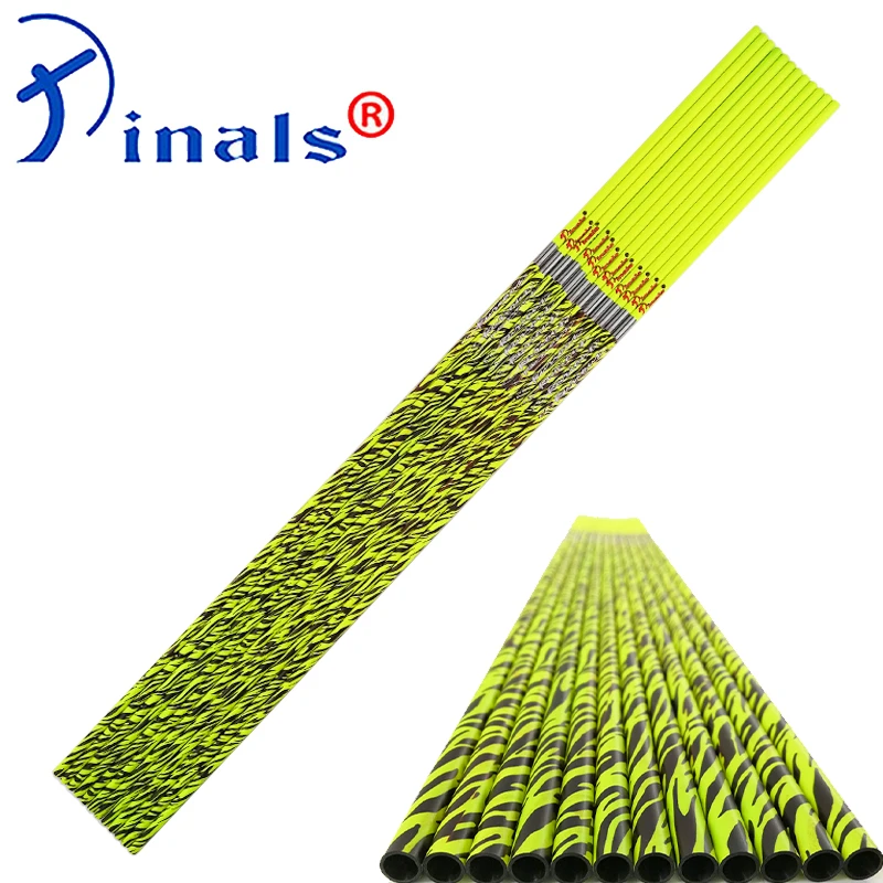 Pinals Archery ID6.2 300 340 400 500 600 700 800 Spine Carbon Arrow Shafts for Compound Recurve Bow Hunting Adults Kids