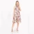 Import Pink White Floral Printed Summer Elegant Sleeveless A-line Cotton Dress from USA