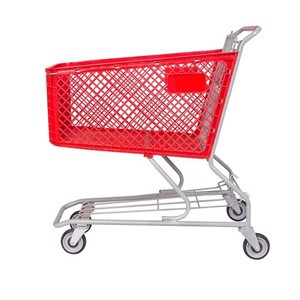 Plastic Material and 30KGS Capacity trolley folding shopping trolley cart for sale