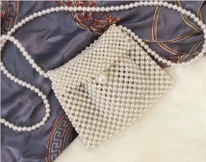 plastic pearl woven women evening bag chic from anhui bag