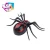 Import plastic walking insect black infrared rc animal toys remote controlled spider with light from China