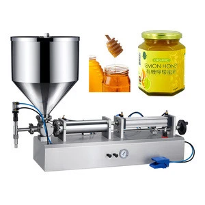 Pneumatic Honey Maple Syrup Semi-auto Filling Machine With 45 L Hopper