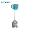 Pockwell high temperature digital RS485 propane biogas steam gas vortex air flow meter price