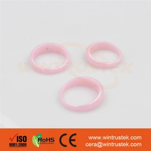 Polished / ZrO2 / Zirconia Pink Ring / Industrial Ceramic Ring