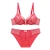 Import Polyamide nylonpatchwork solid color  push up sexy skinny style woman bra set underwear from China