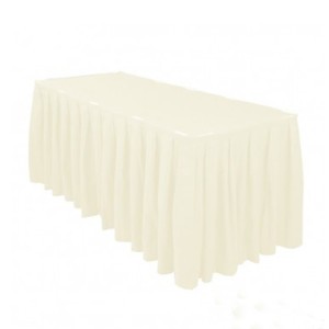 Polyester Banquet Table Skirting Rectangular Table Skirts